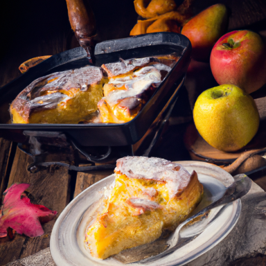 Gedeckter Apfelkuchen